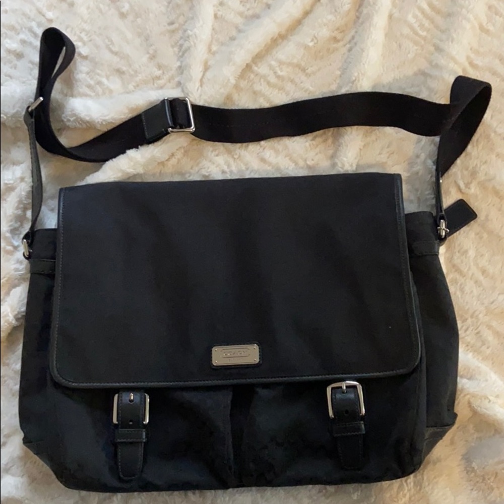 Coach shoulder crossbody travel laptop diaper bag